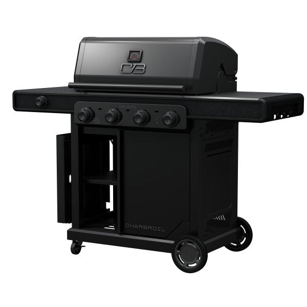 Parrilla y plancha a gas de 4 quemadores Pro Series™ con quemador lateral