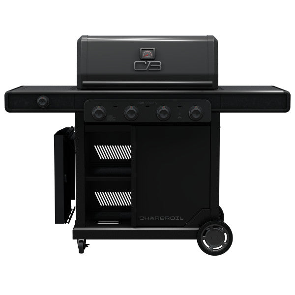 Parrilla y plancha a gas de 4 quemadores Pro Series™ con quemador lateral