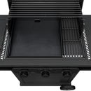 Parrilla y plancha a gas de 3 quemadores Pro Series™ con quemador lateral
