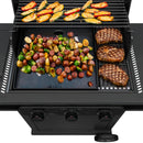 Parrilla y plancha a gas de 3 quemadores Pro Series™ con quemador lateral