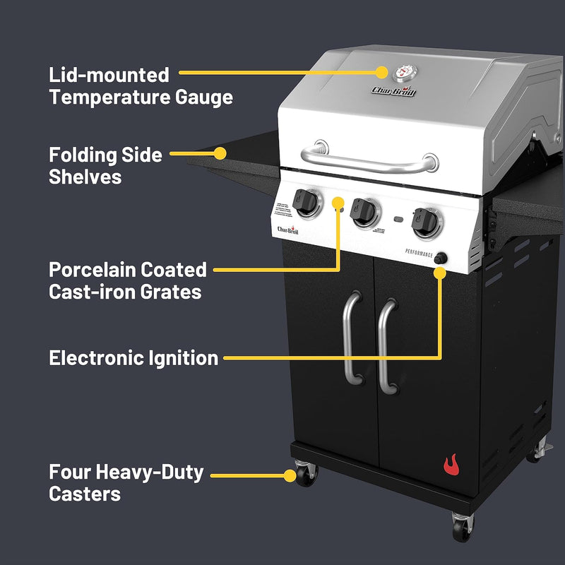 Parrilla Gas Char-Broil Perfomance Series 3 Quemadores