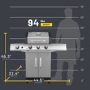 Parrilla Gas Tru Infrared Char-Broil Tres Quemadores