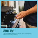 Plancha gas para Freír Char-Broil Portatil Negra