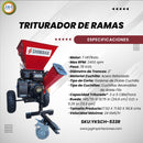 Trituradora de Ramas Shimaha 2"