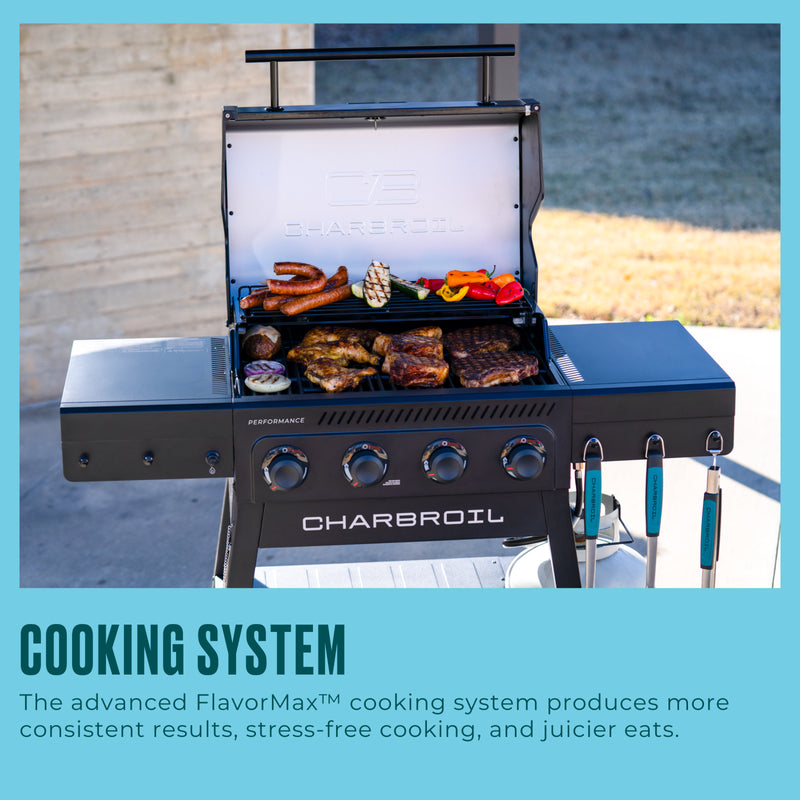 Parrilla Gas Char-Broil 4 quemadores Perfomance Flavormax (435)