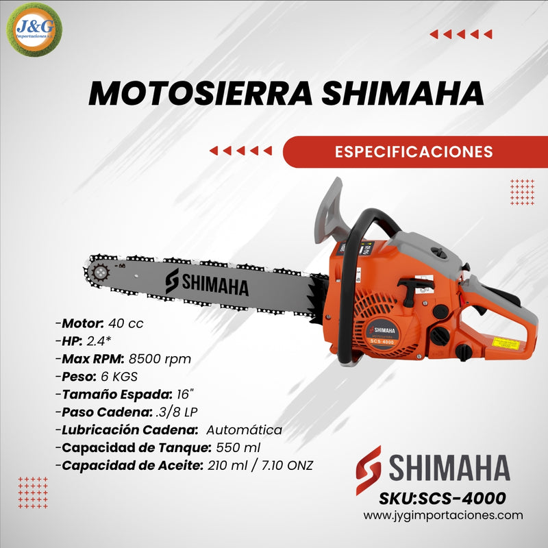 Motosierra Shimaha 40 CC / 16"